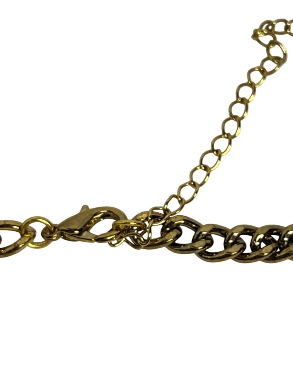 Erica Lyons Gold Tone Faux Turquois and Brown Bead Statement Necklace (6312) - Picture 7 of 8